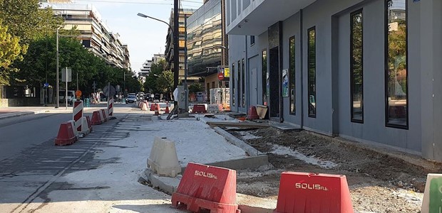 Εργασίες σε νέο τμήμα της οδού Ανθίμου Γαζή από Δευτέρα